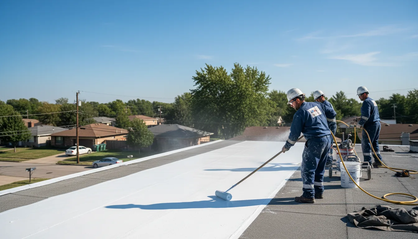Commercial roof coating in Pamplin, VA near me